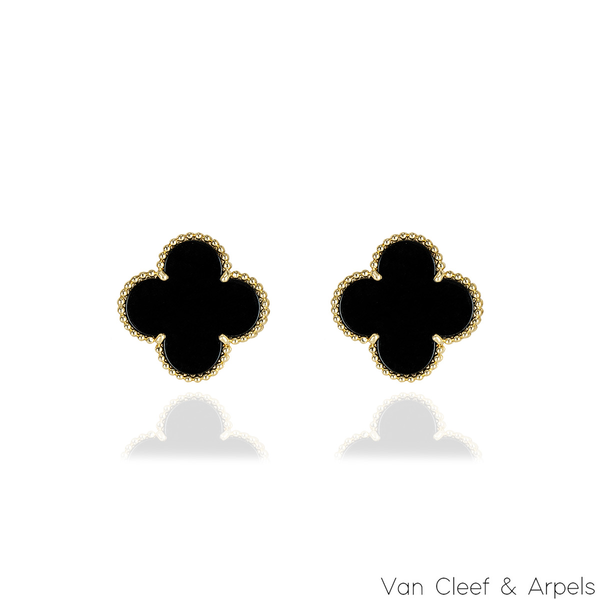 Van Cleef & Arpels Yellow Gold Magic Alhambra Earrings VCARA44300